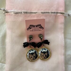 Tarina Tarantino Swarovski Crystal Alice in Wonderland Cheshire Cat Earrings